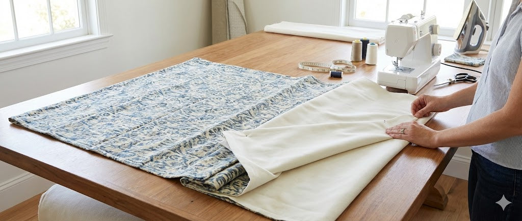 How to Add Blackout Liner to Roman Shades