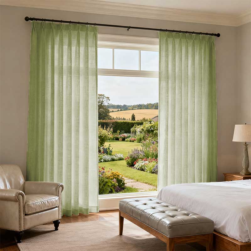 Curtainusa custom linen curtain CU38-5