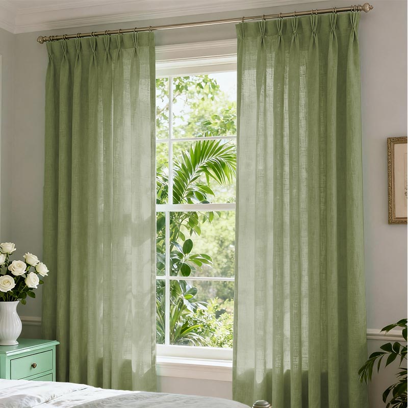 Curtainusa custom linen curtain CU38-6