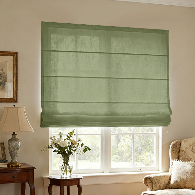 Curtainusa Customized Linen 100% Full Blackout Curtains Shades