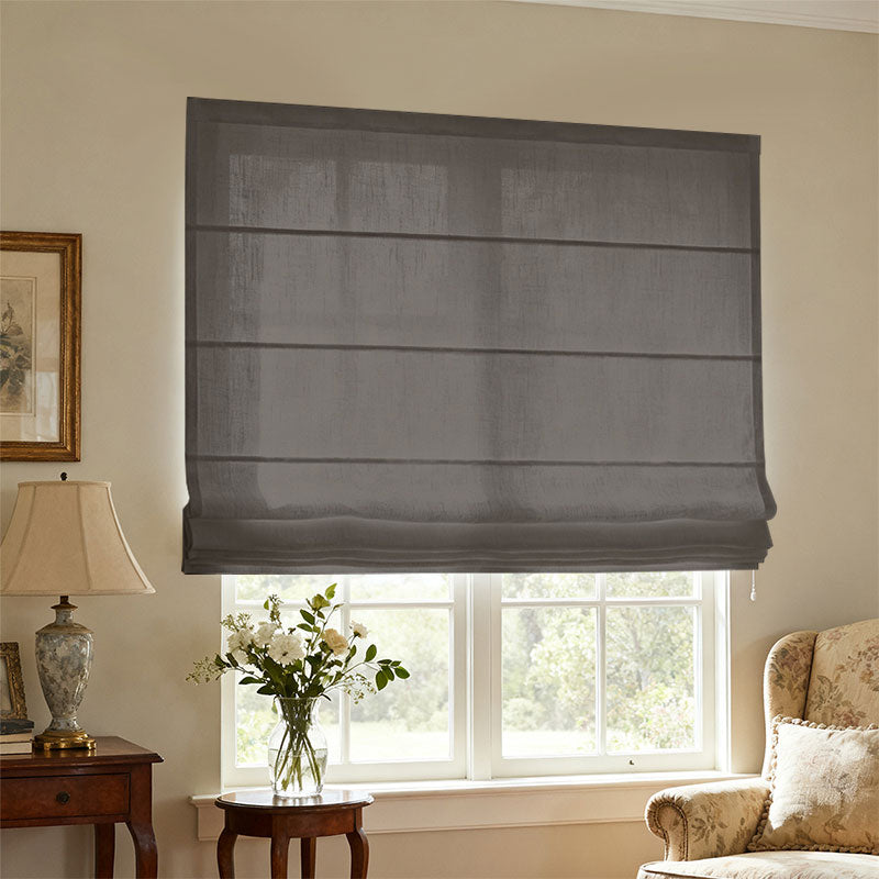 Curtainusa Customized Linen 100% Full Blackout Curtains Shades