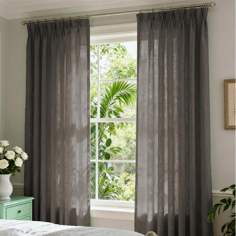 Curtainusa custom linen curtain CU38-6