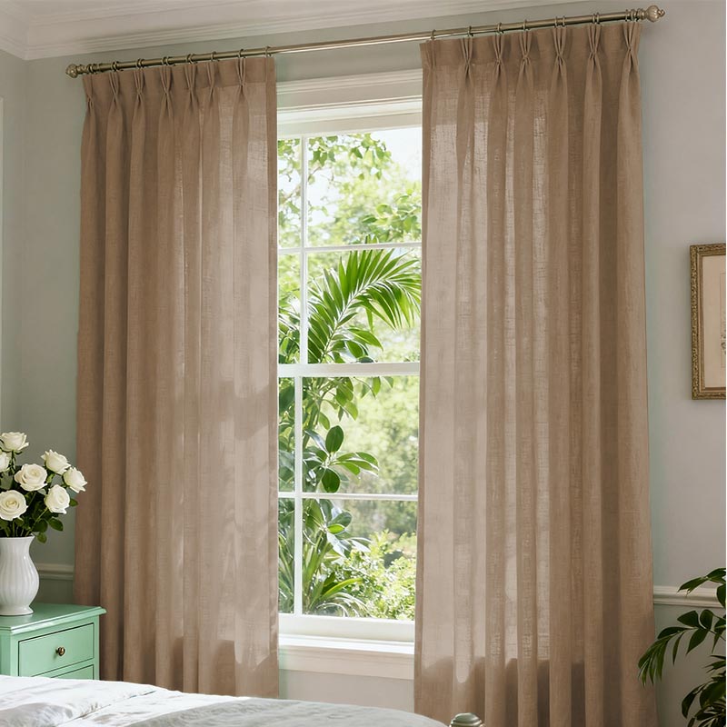 Curtainusa custom linen curtain CU38-6