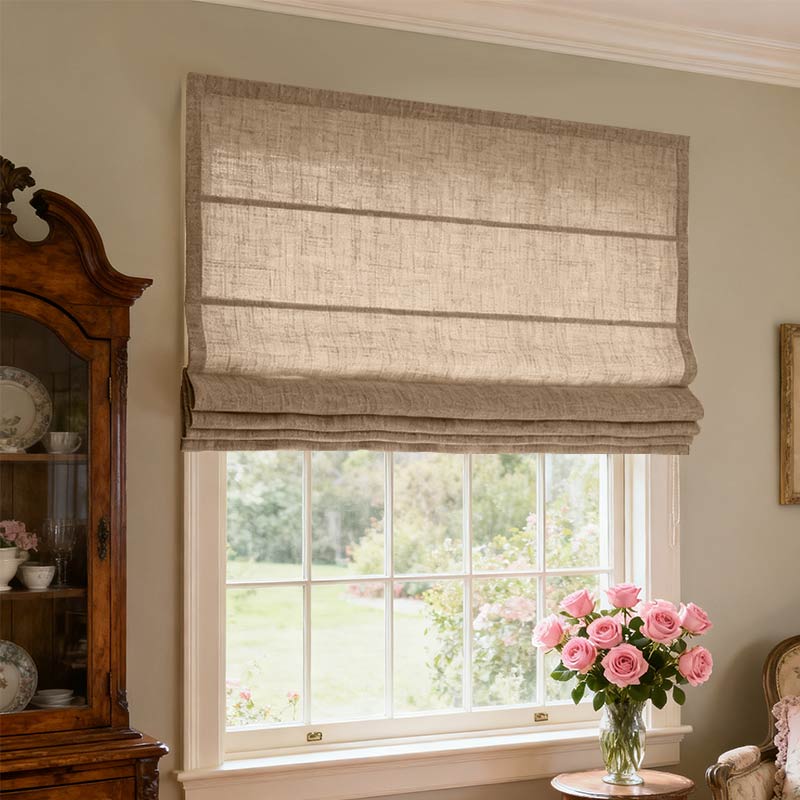 Curtainusa Customized Linen 100% Full Blackout Curtains Shades