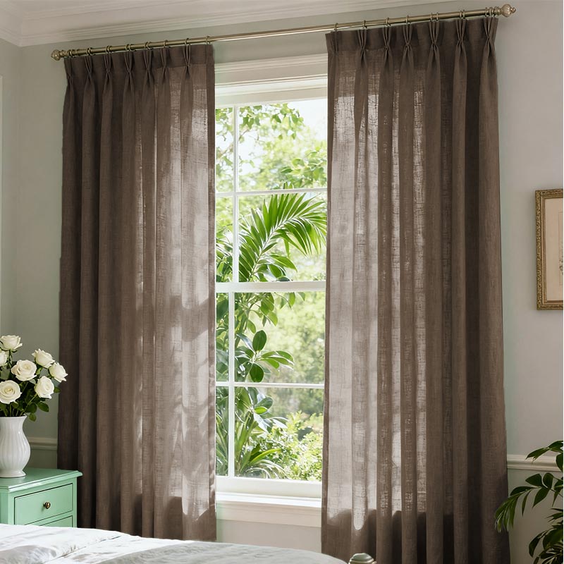 Curtainusa custom linen curtain CU38-6