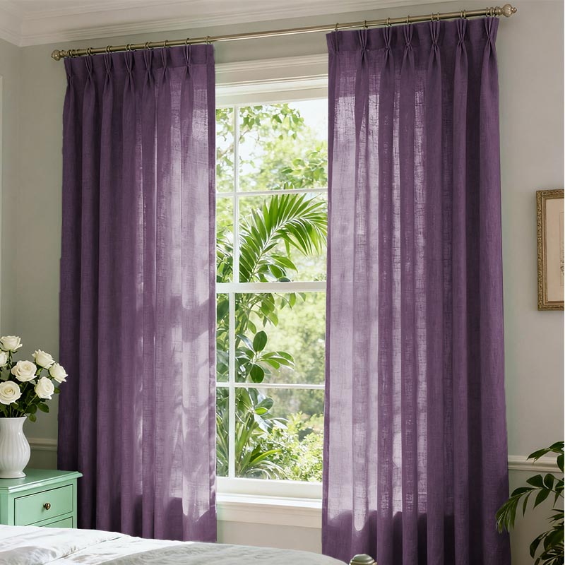 Curtainusa custom linen curtain CU38-6