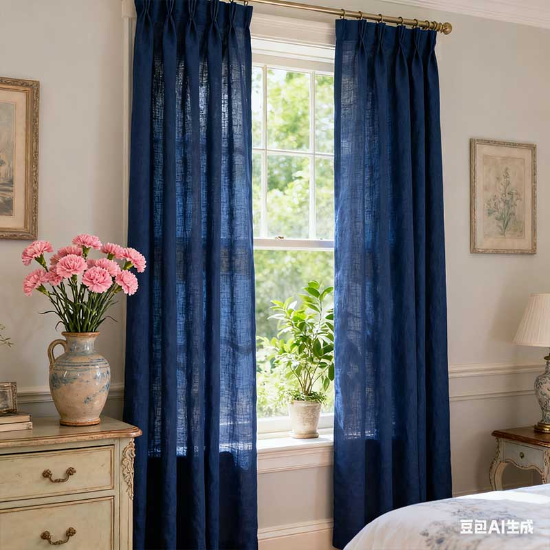 Curtainusa custom linen curtain CU38-5