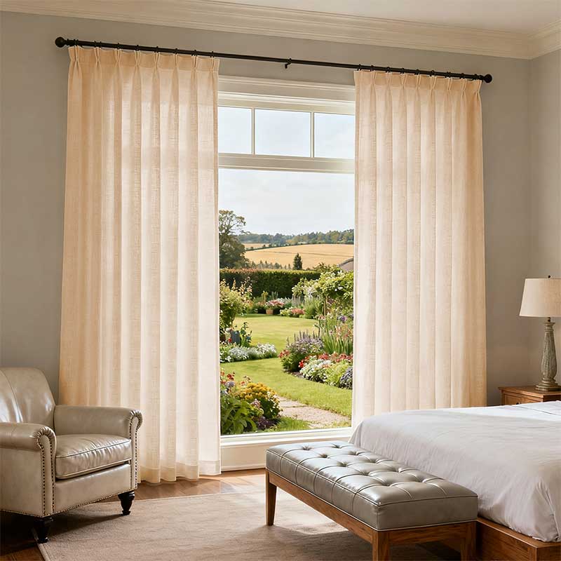 Curtainusa custom linen curtain CU38-5