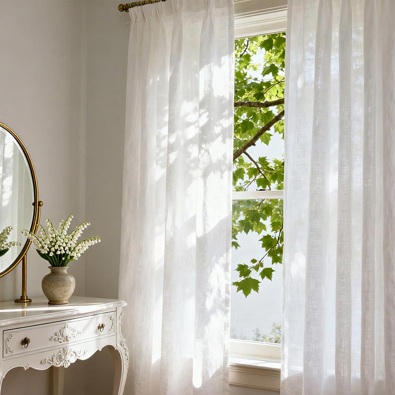 Curtainusa custom linen curtain CU38-6