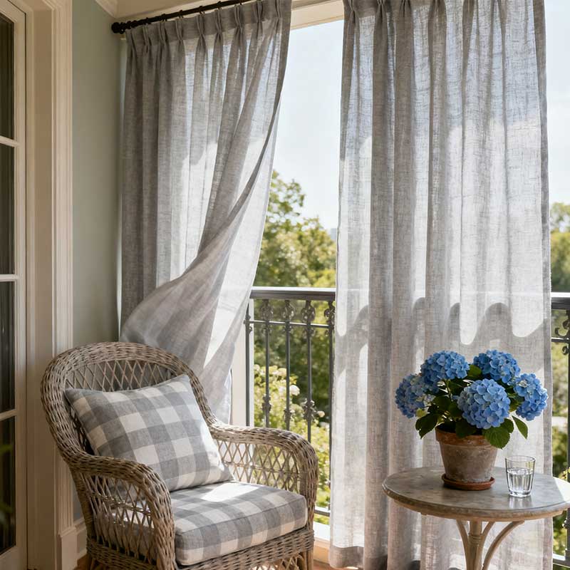 Curtainusa custom linen curtain CU38-5