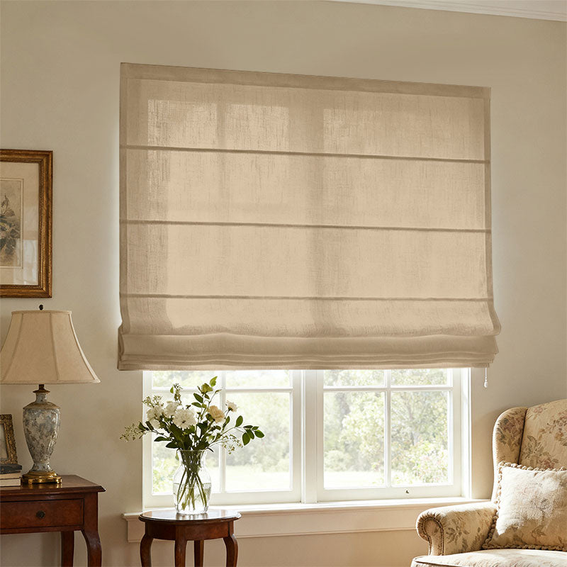 Curtainusa Customized Linen 100% Full Blackout Curtains Shades