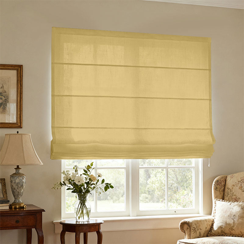Curtainusa Customized Linen 100% Full Blackout Curtains Shades