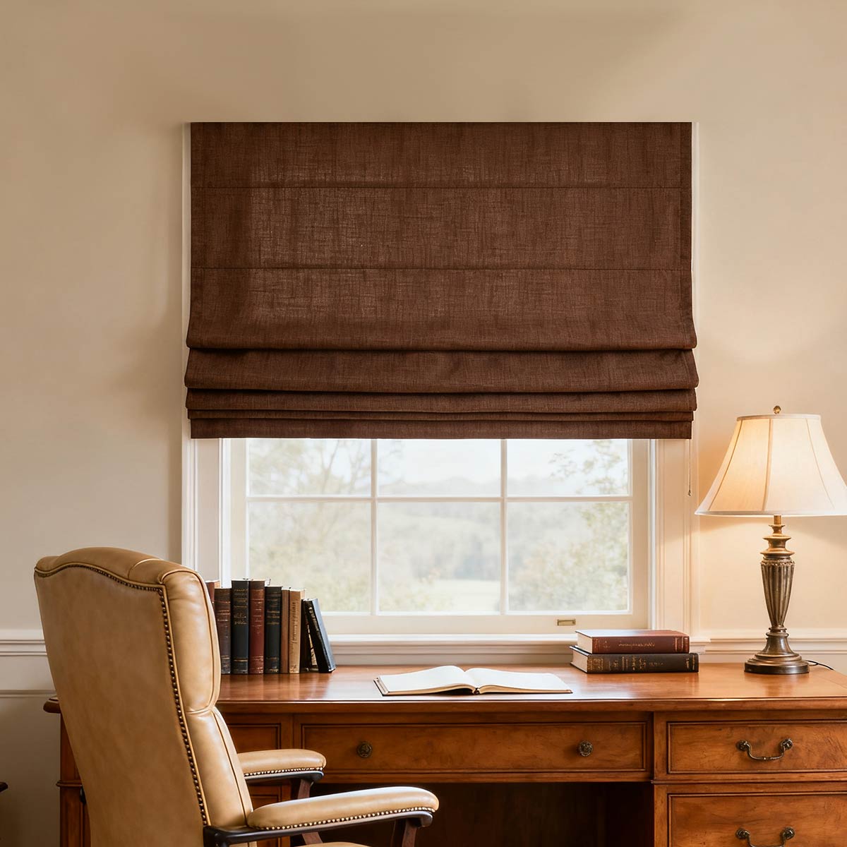 Curtainusa Customized Linen 100% Full Blackout Curtains Shades