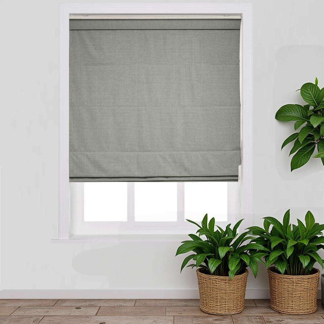 Linen Blend Roman Shade Cordless