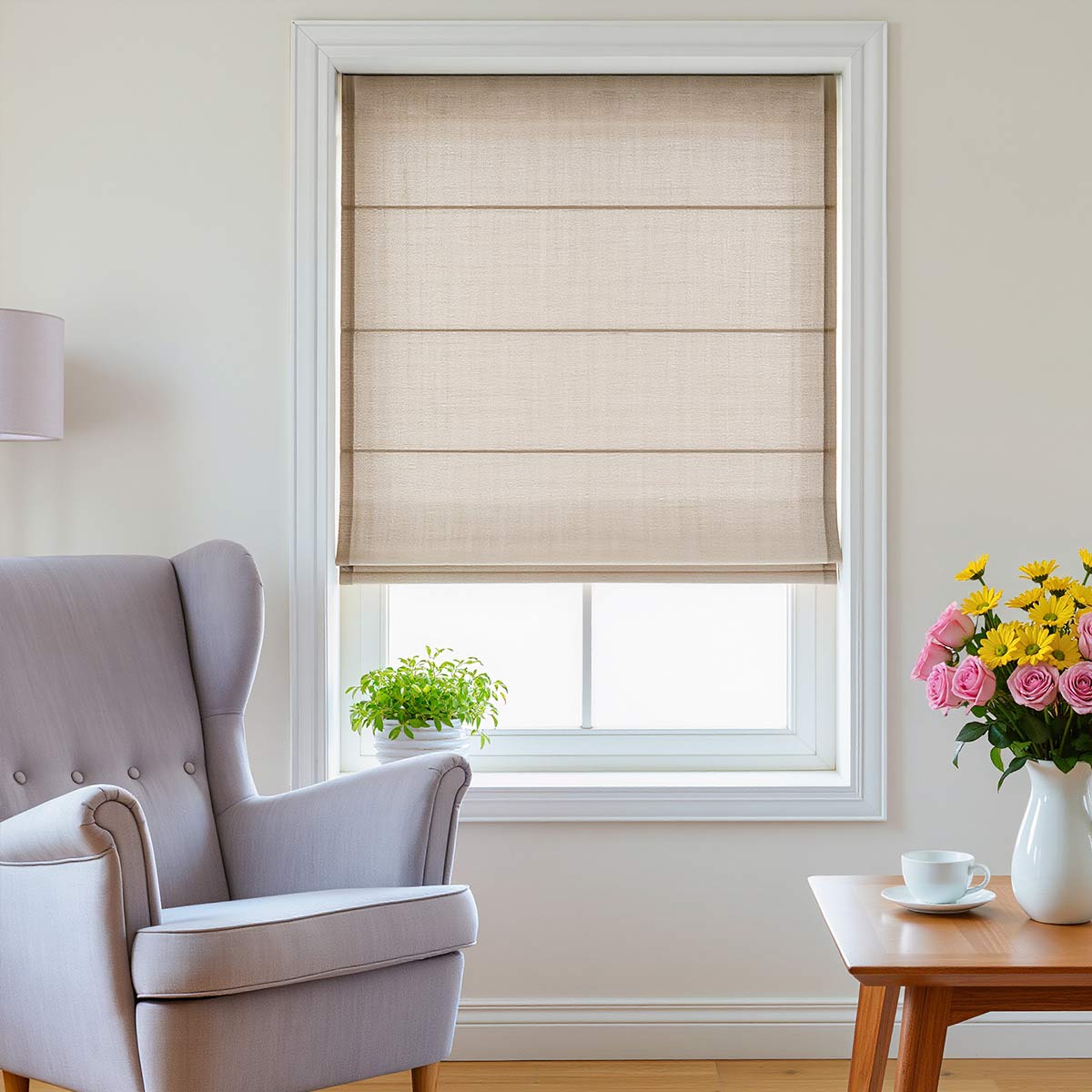 Curtainusa Customized Linen 100% Full Blackout Curtains Shades