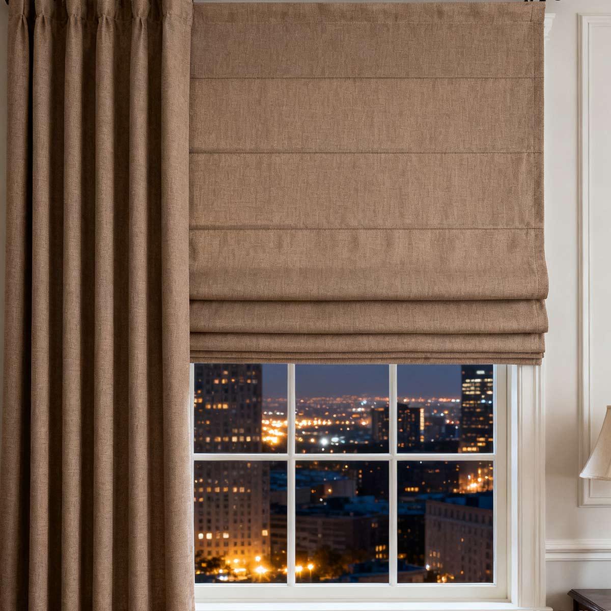 Curtainusa Customized Linen 100% Full Blackout Curtains Shades