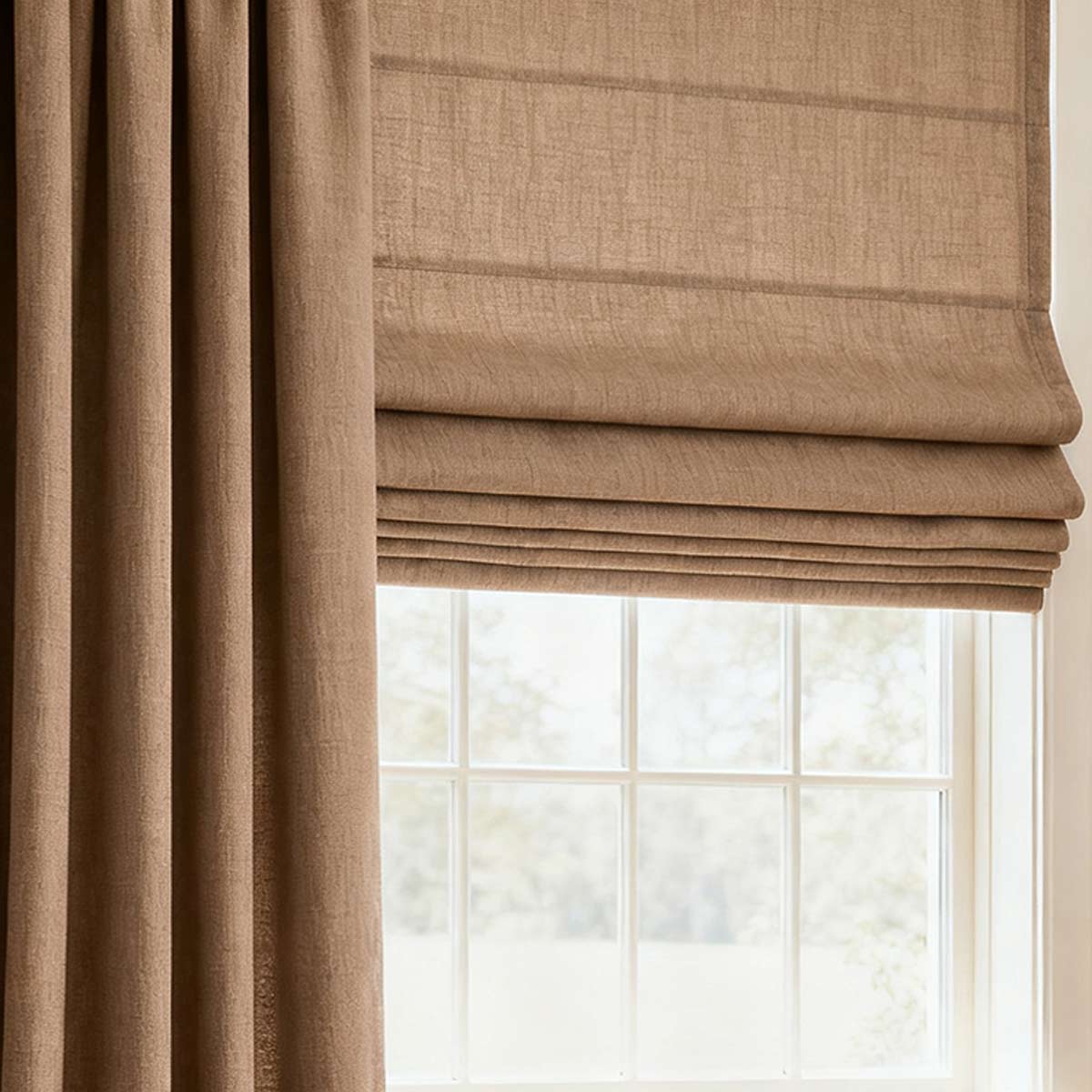 Curtainusa Customized Linen 100% Full Blackout Curtains Shades