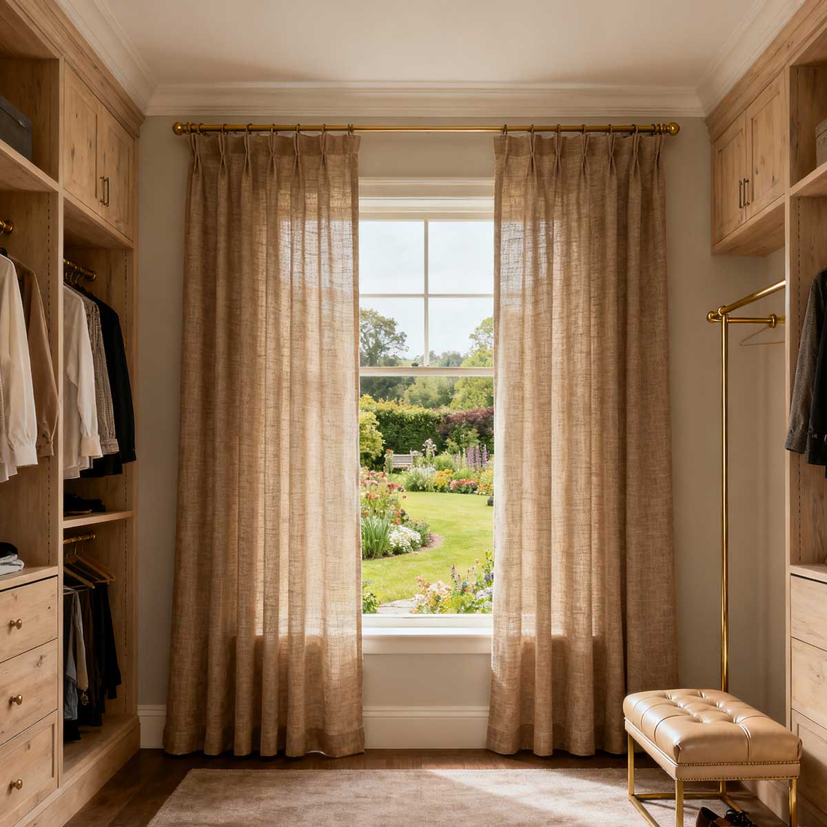 Curtainusa custom linen curtain CU38-5