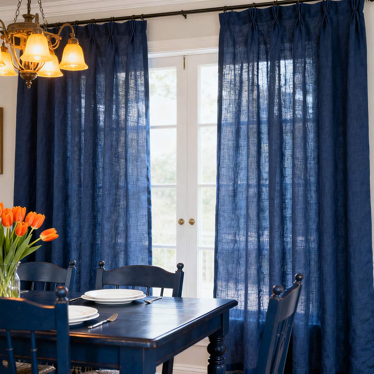 Curtainusa custom linen curtain CU38-6