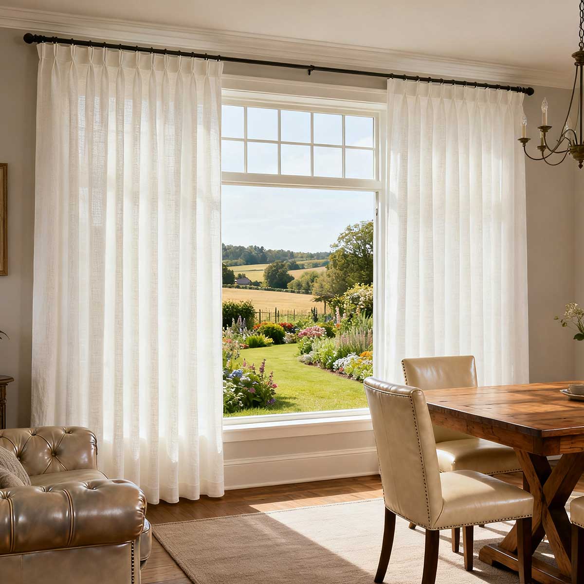 Curtainusa custom linen curtain CU38-5