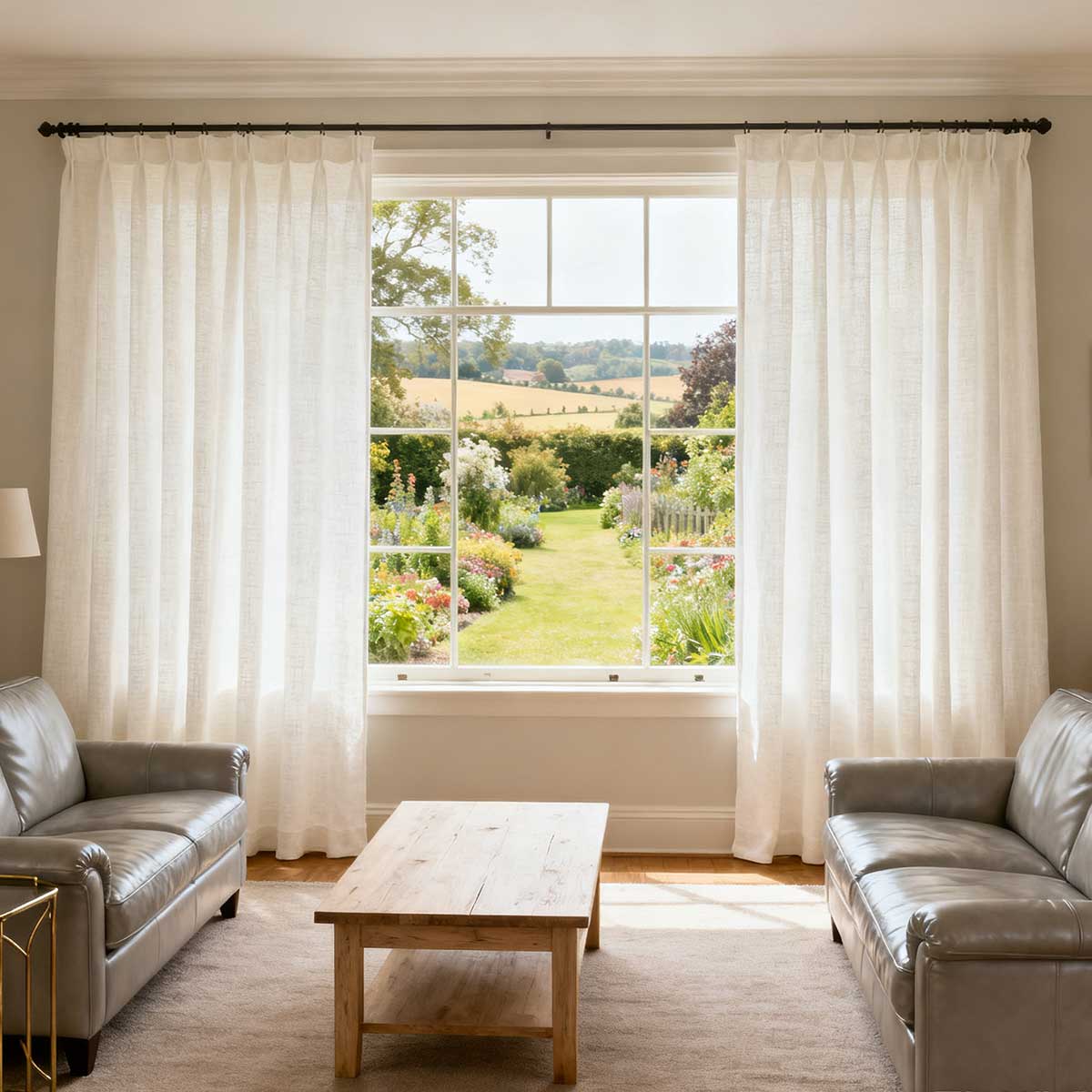 Curtainusa custom linen curtain CU38-5