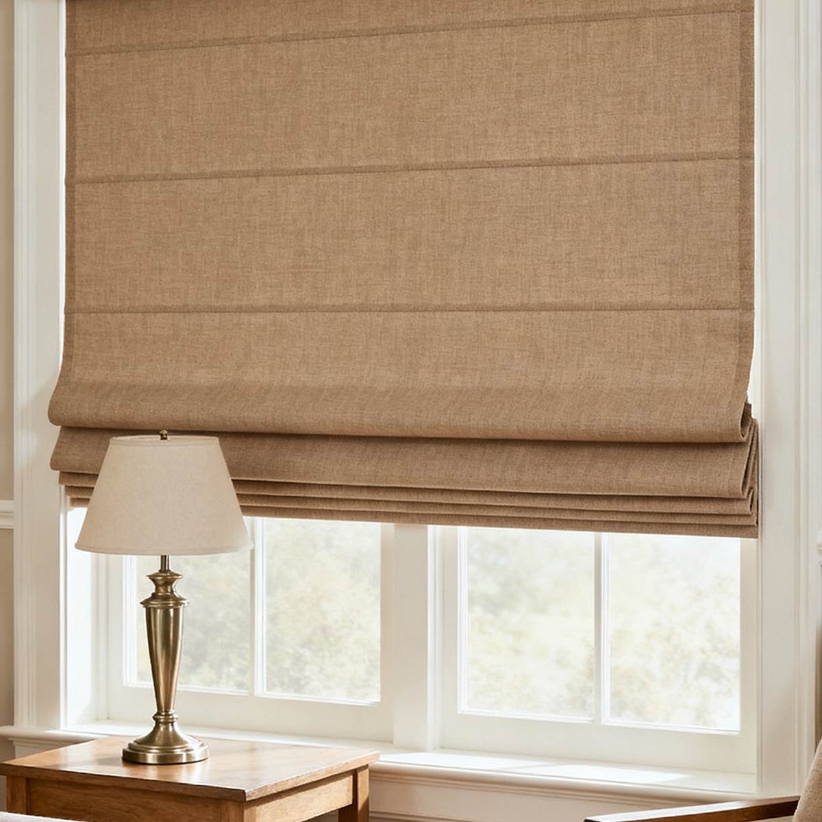 Curtainusa Customized Linen 100% Full Blackout Curtains Shades