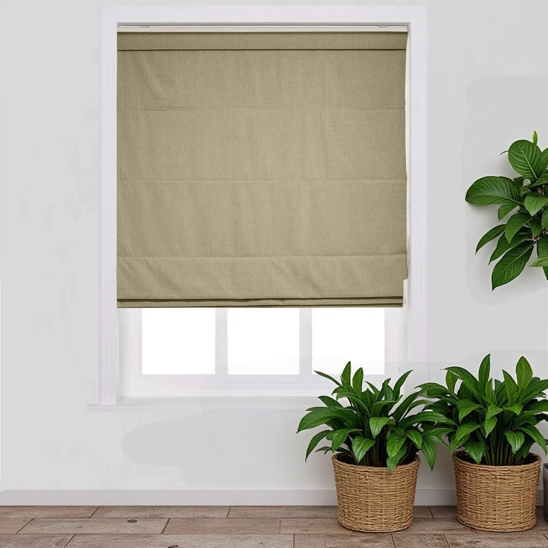 Linen Blend Roman Shade Cordless
