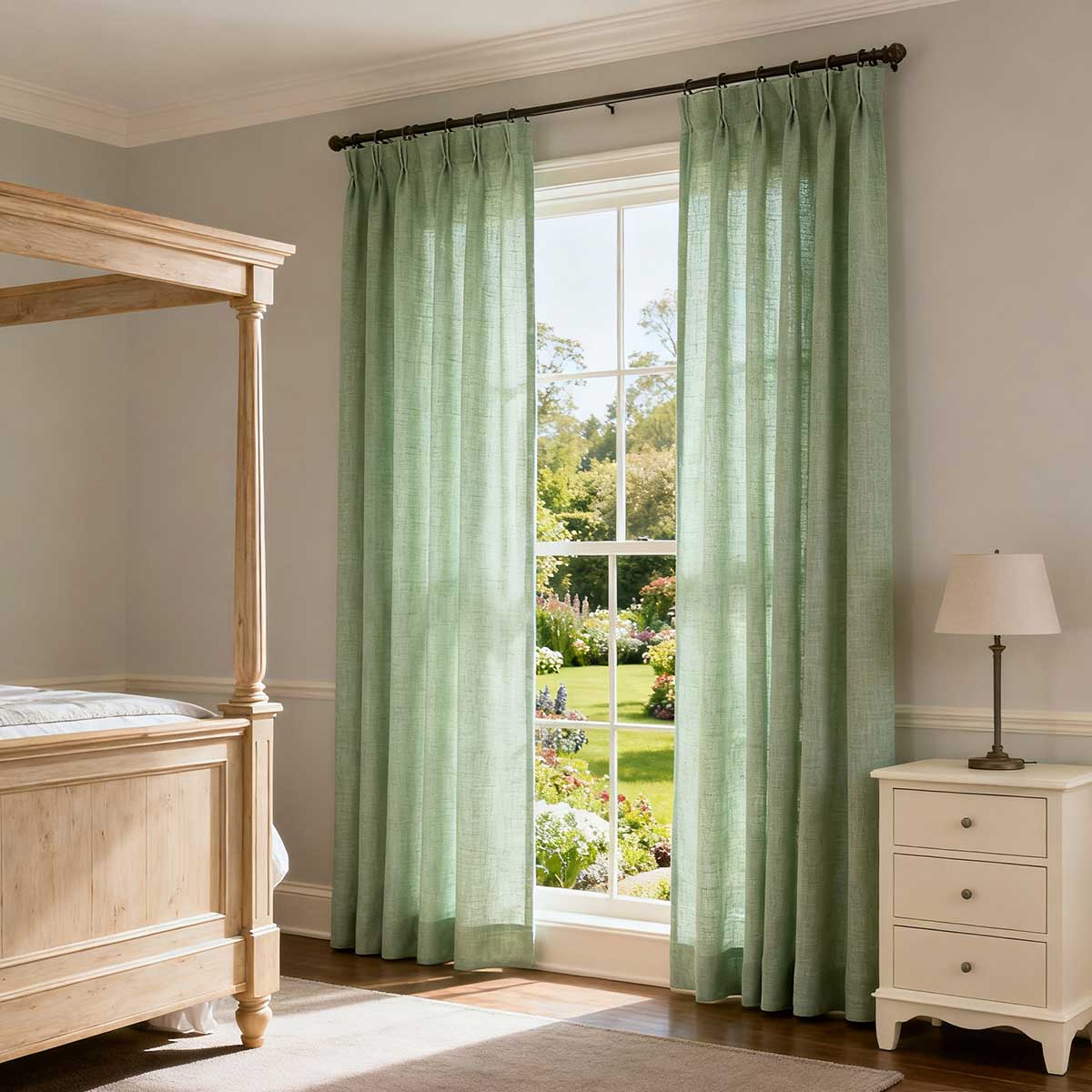 Curtainusa custom linen curtain CU38-5