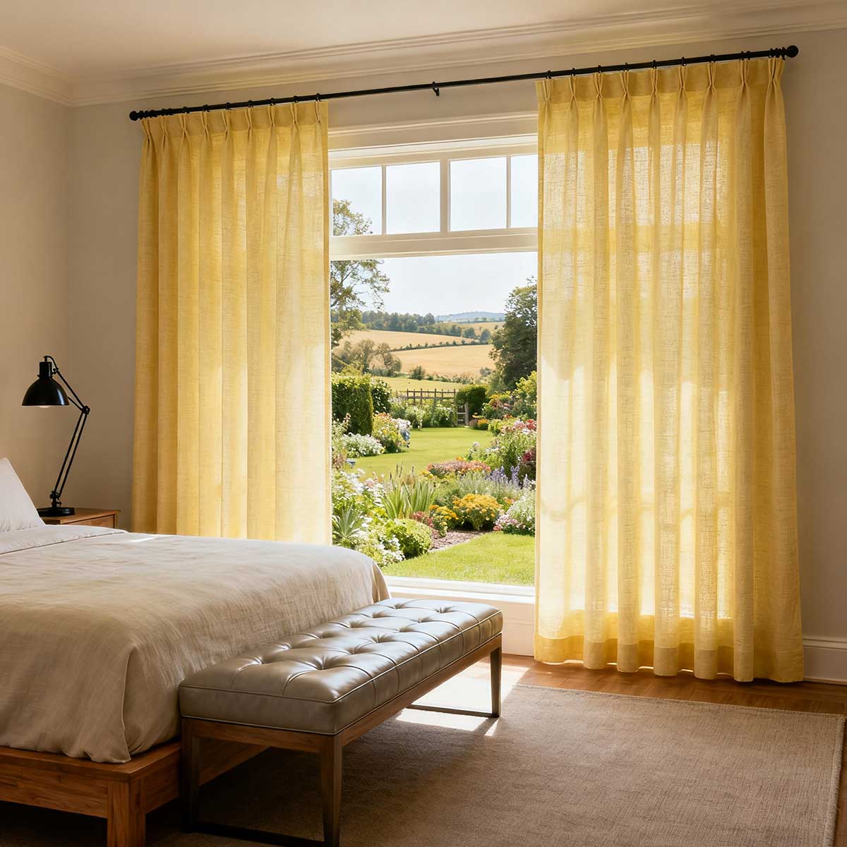 Curtainusa custom linen curtain CU38-5
