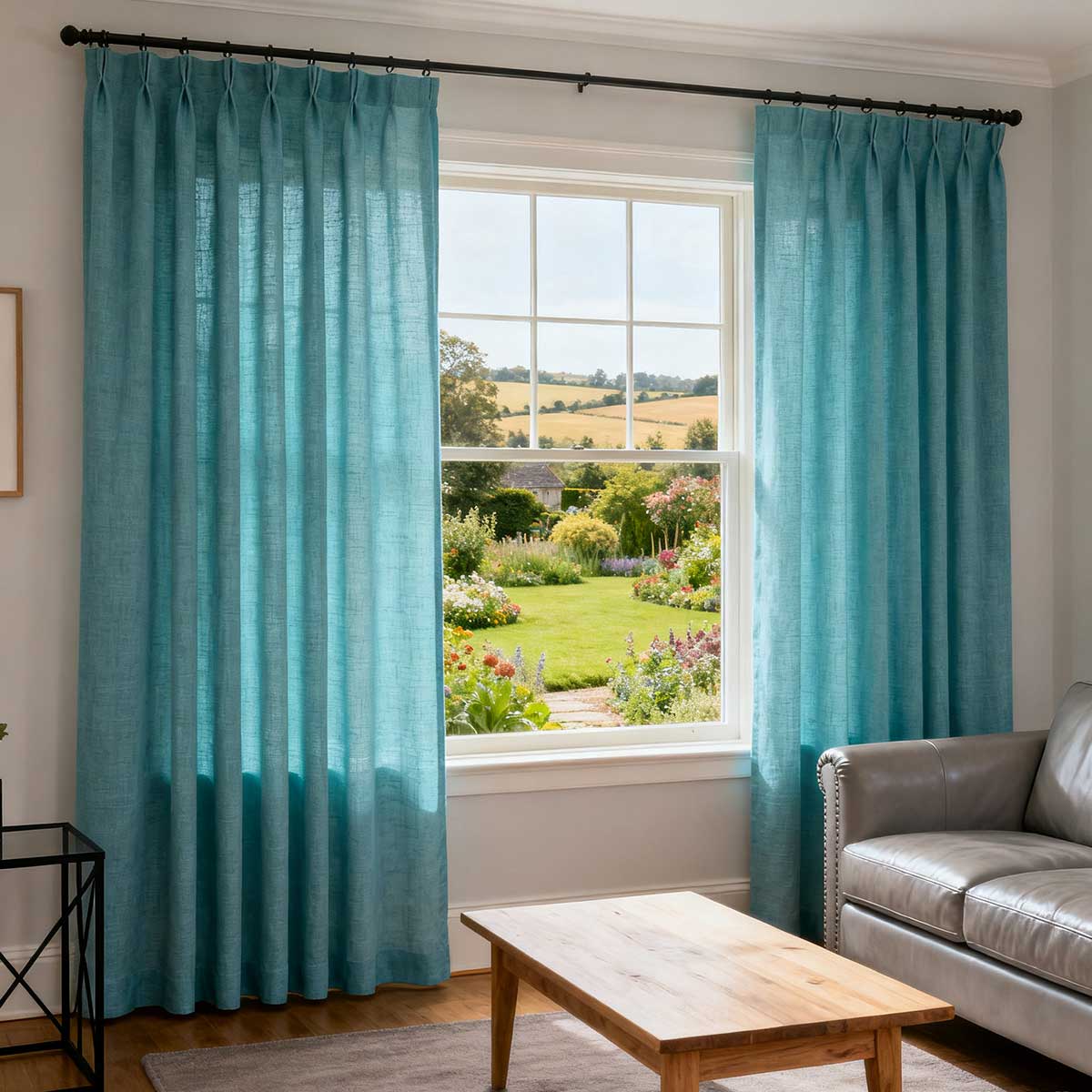 Curtainusa custom linen curtain CU38-5