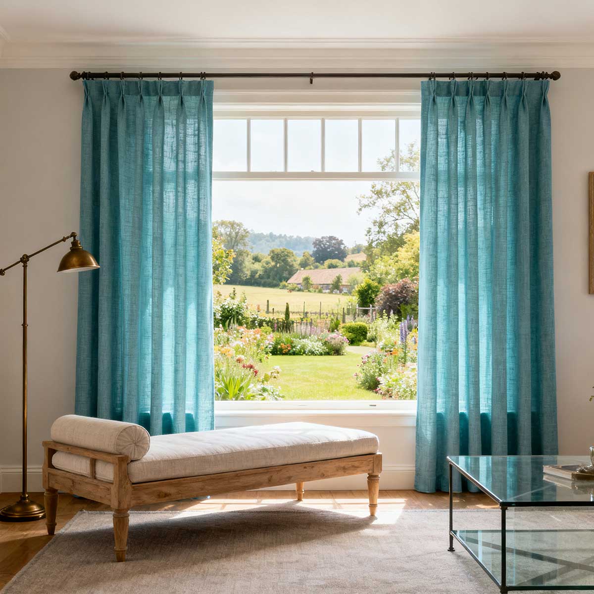 Curtainusa custom linen curtain CU38-5