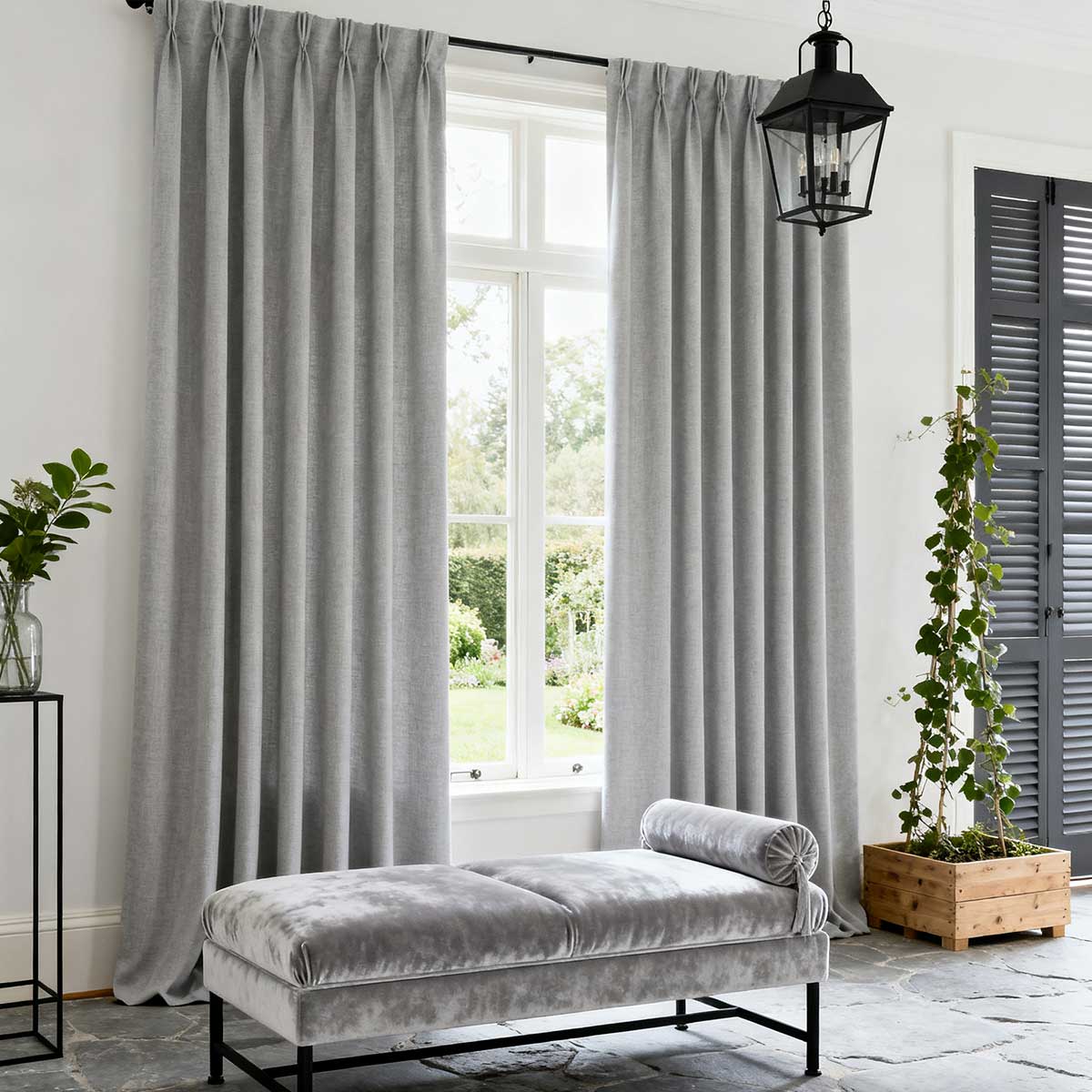 Curtainusa Custom Linen Blackout Drapery Elegant Light Control