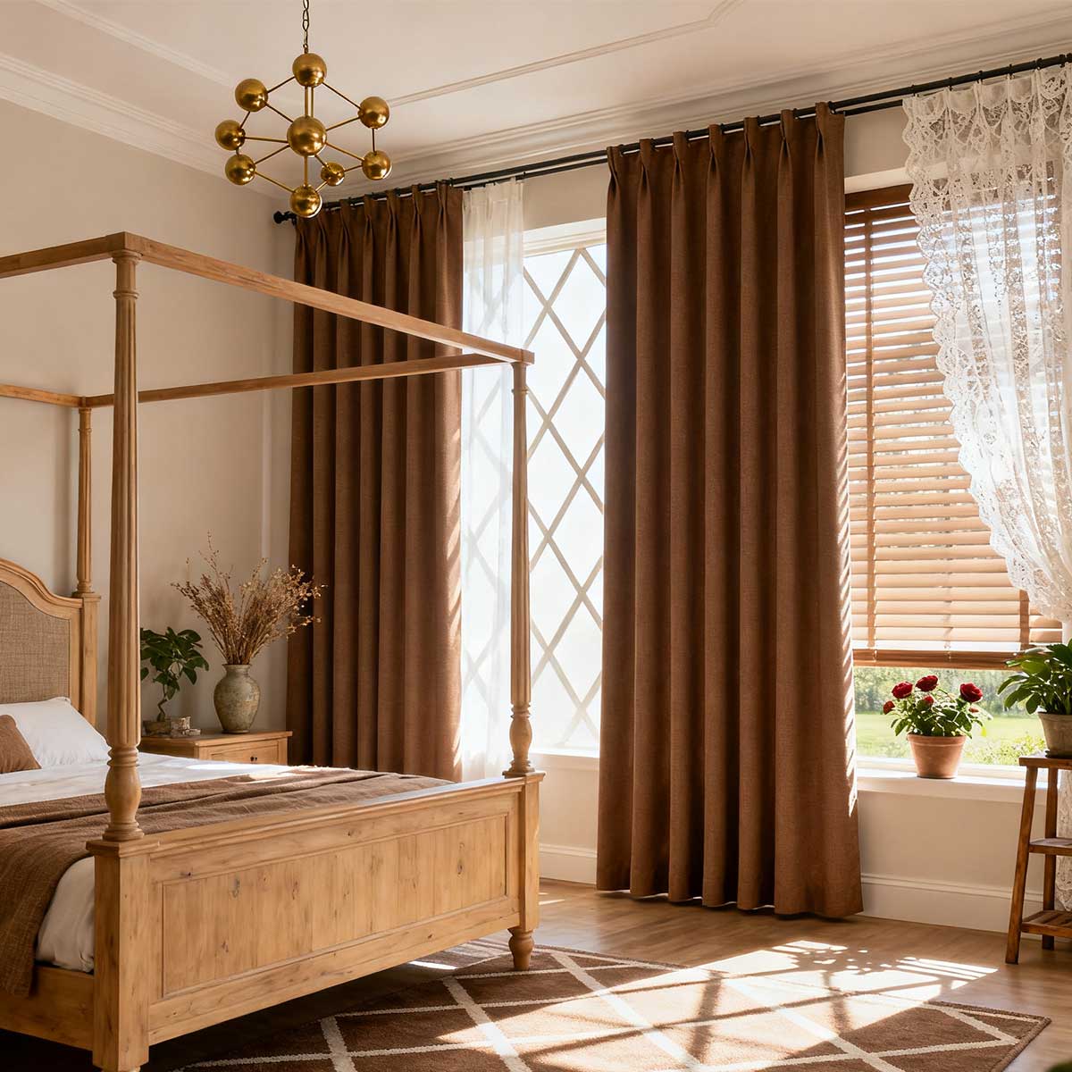 Curtainusa Custom Linen Blackout Drapery Natural Texture