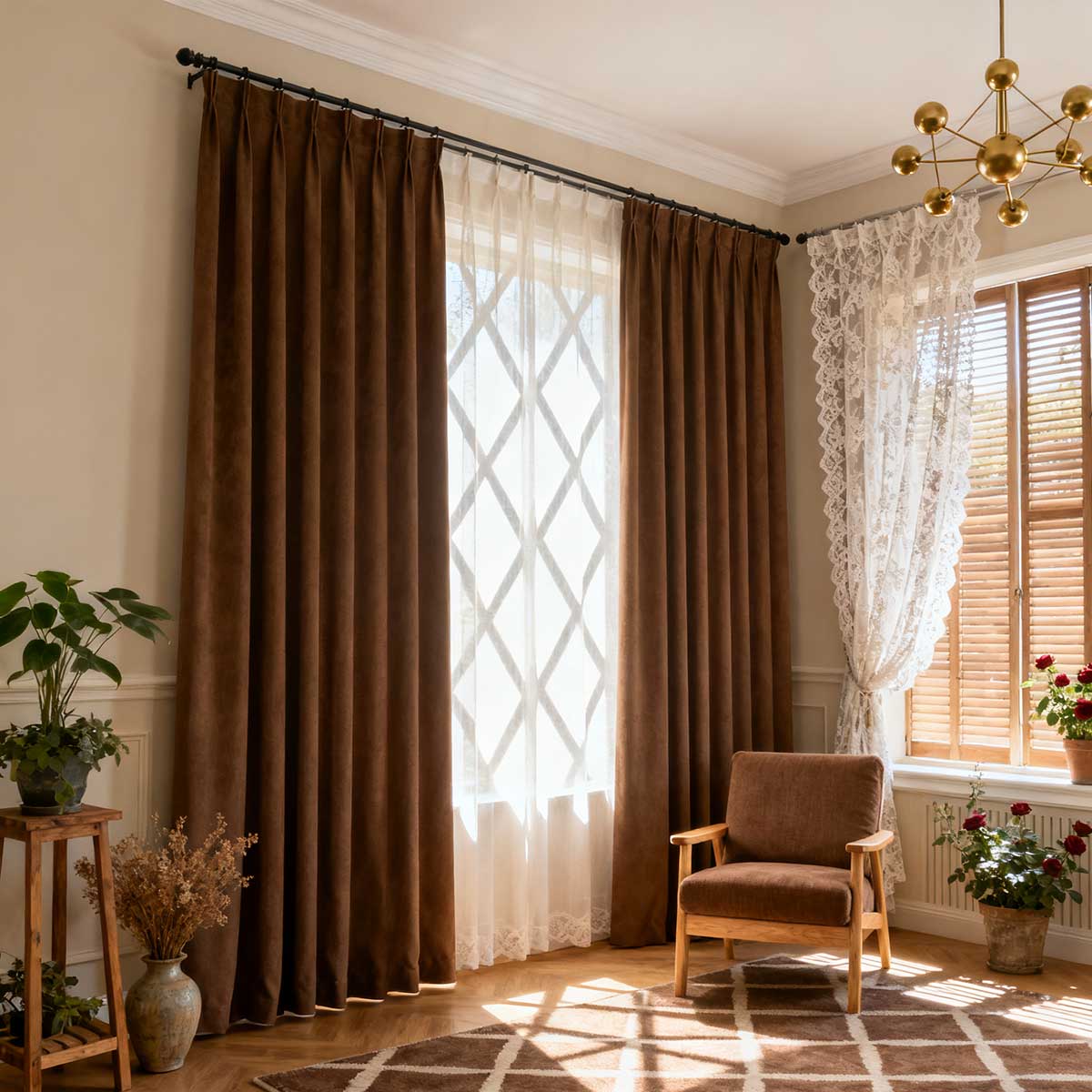 Curtainusa Custom Linen Blackout Drapery Natural Texture