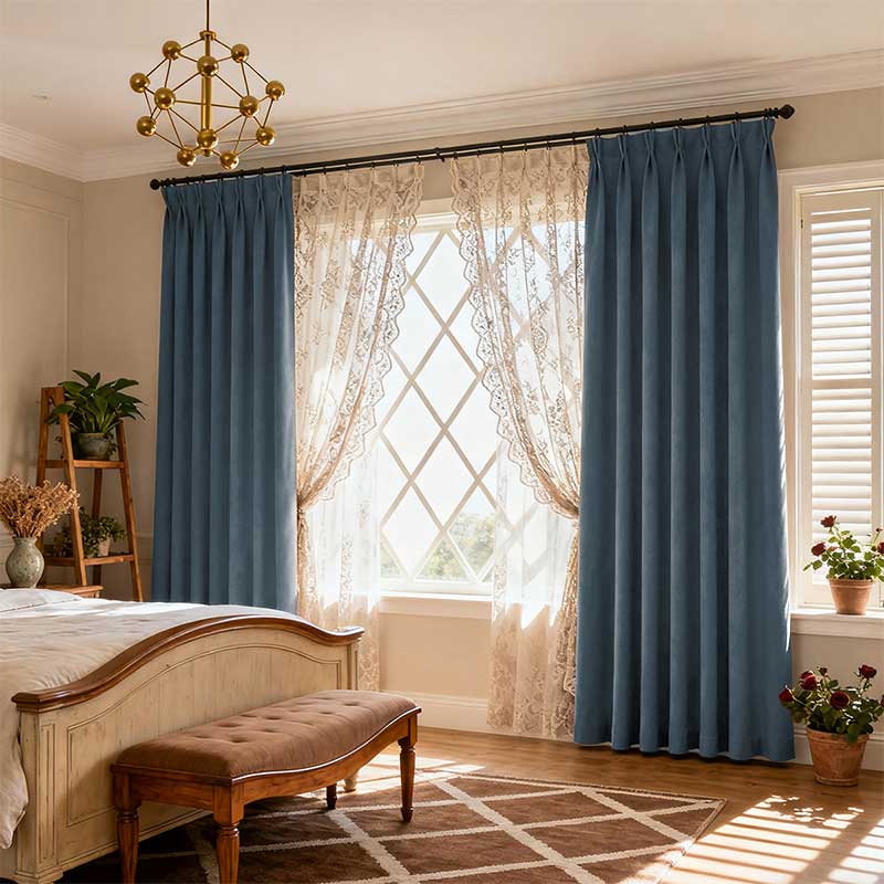 Curtainusa Custom Linen Blackout Drapery Natural Texture