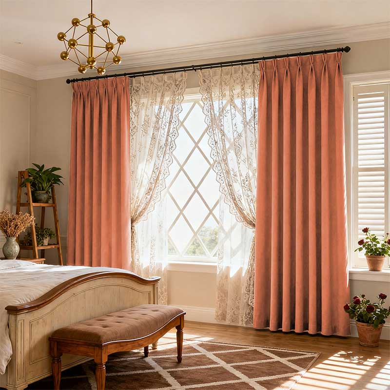 Curtainusa Custom Linen Blackout Drapery Natural Texture