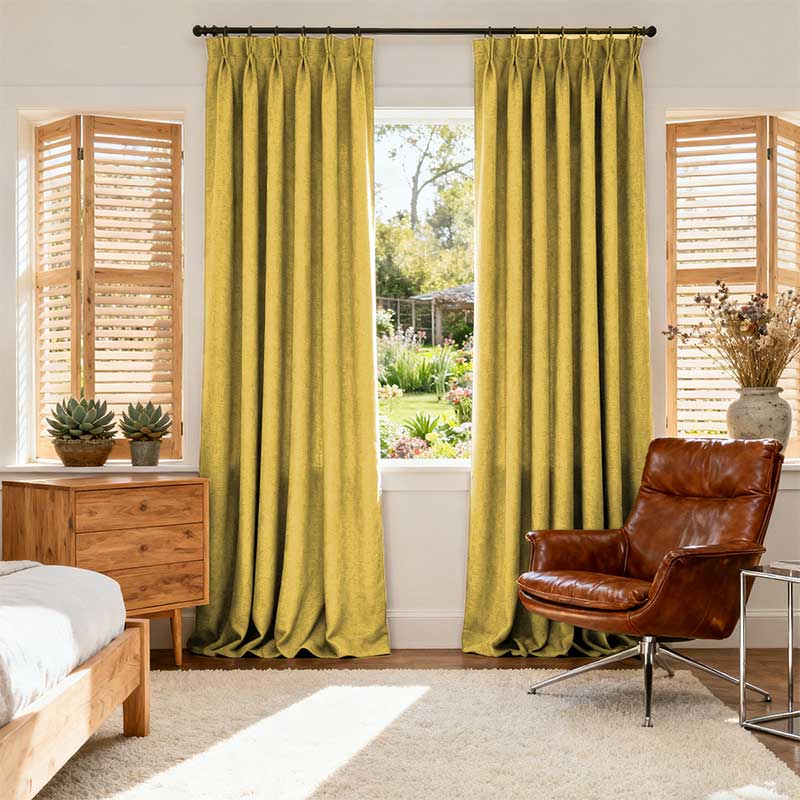 Curtainusa Custom Linen Blackout Drapery Privacy Balance