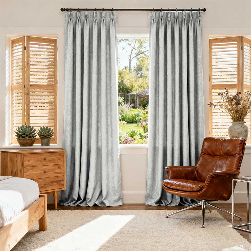 Curtainusa Custom Linen Blackout Drapery Privacy Balance
