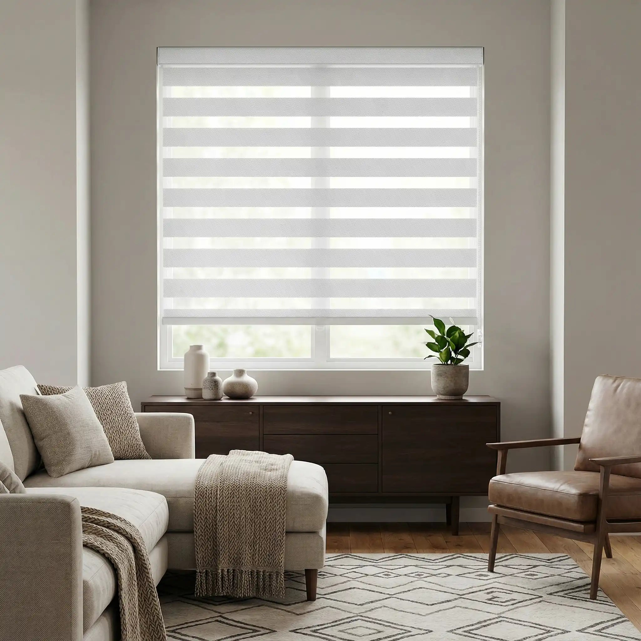 Custom Zebra Window Shades – Modern Dual Layer Blinds for Privacy and Light Filtering