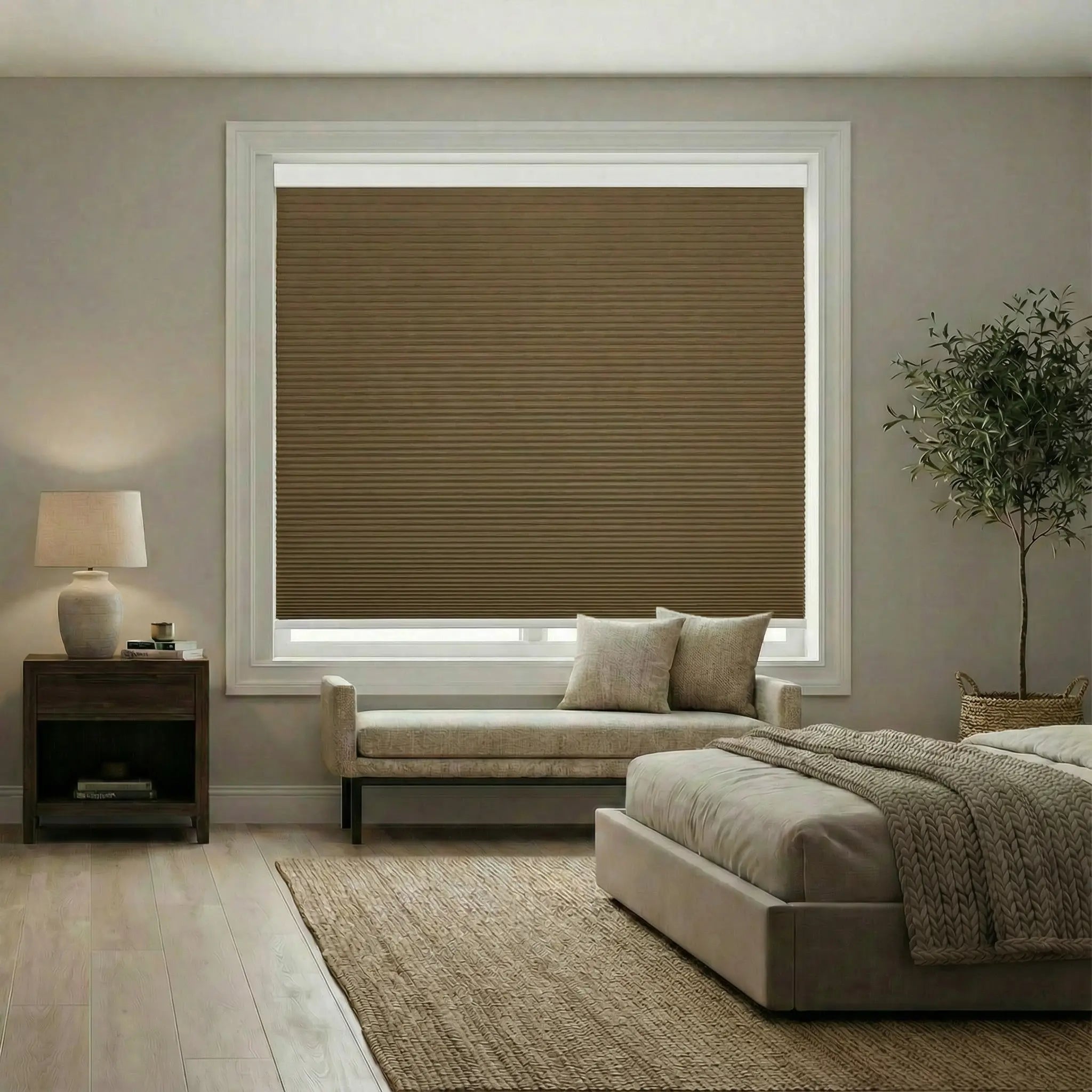 Custom 100% blackout Cellular Shades Made to Measure – Energy Efficient Honeycomb Window Treatments