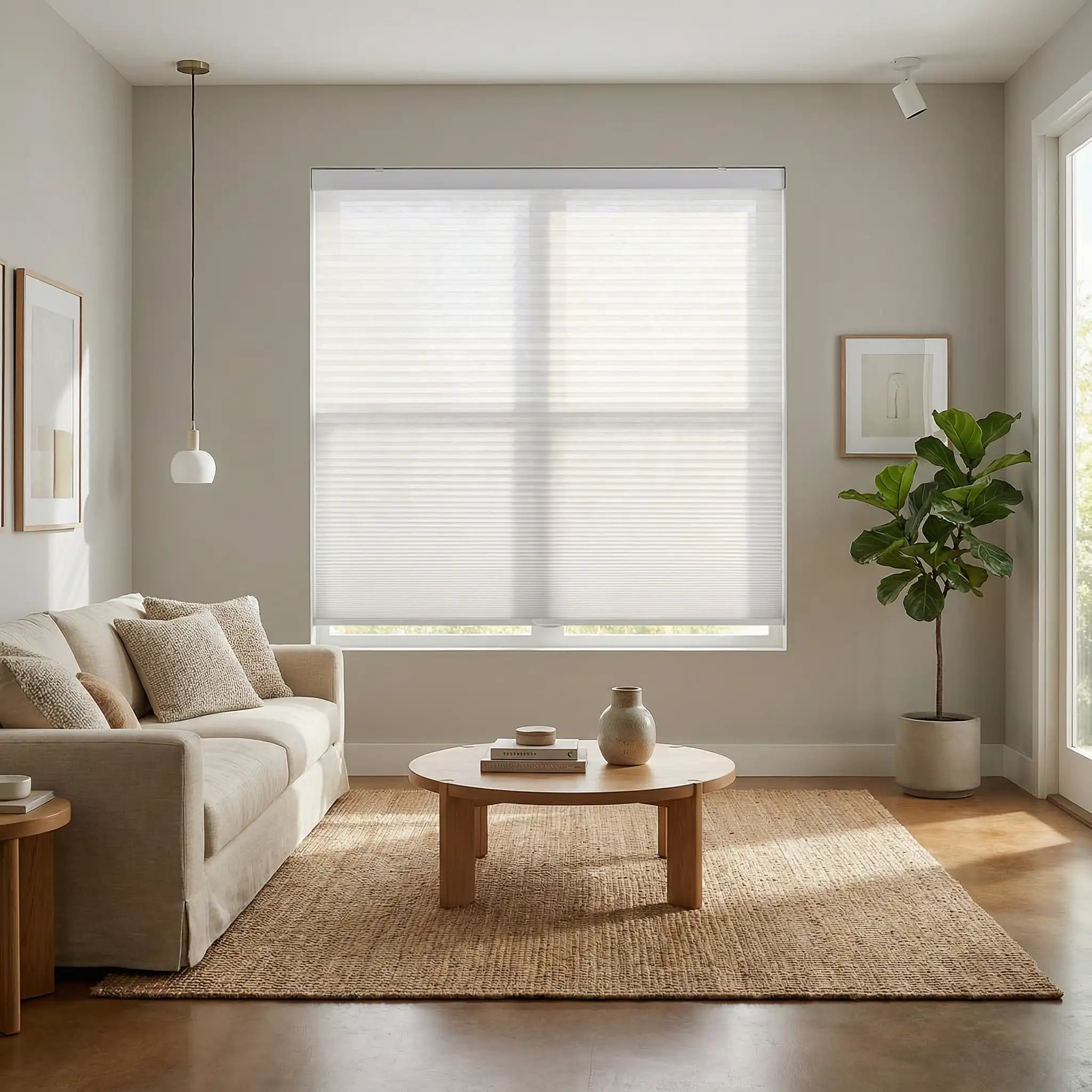 Custom 50% blackout Cellular Window Shades – Stylish Honeycomb Blinds with Privacy and Light Control