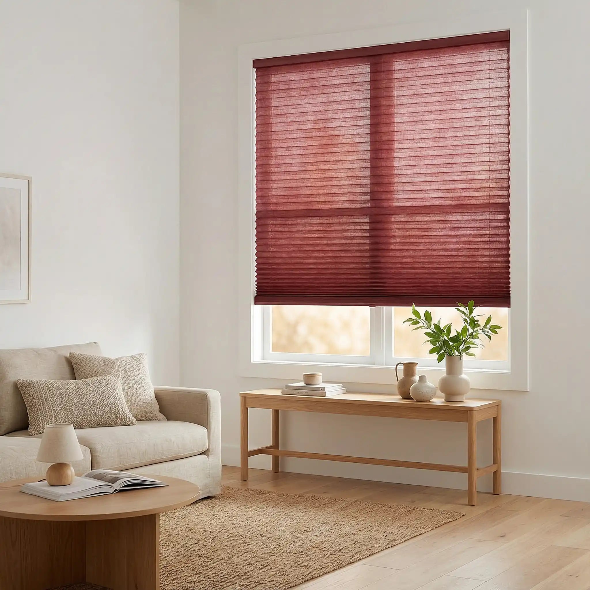 Custom 50% blackout Cellular Window Shades – Stylish Honeycomb Blinds with Privacy and Light Control