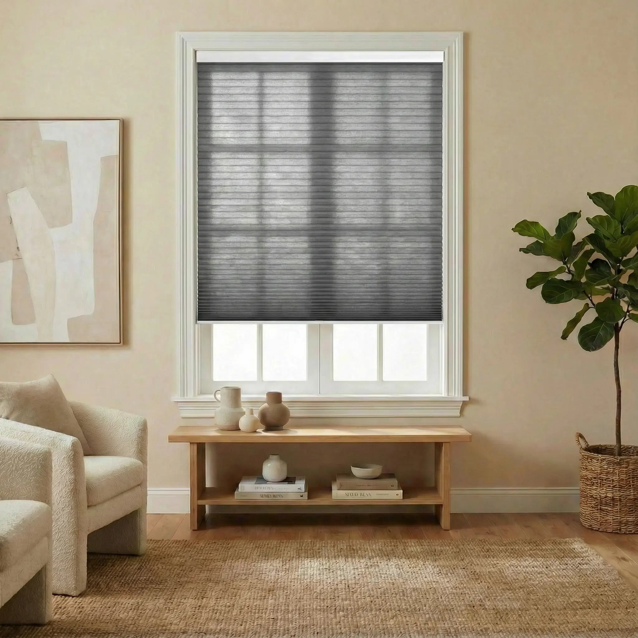 Made-to-Order 50% blackout Cellular Shades – Energy Saving Window Blinds for Any Room