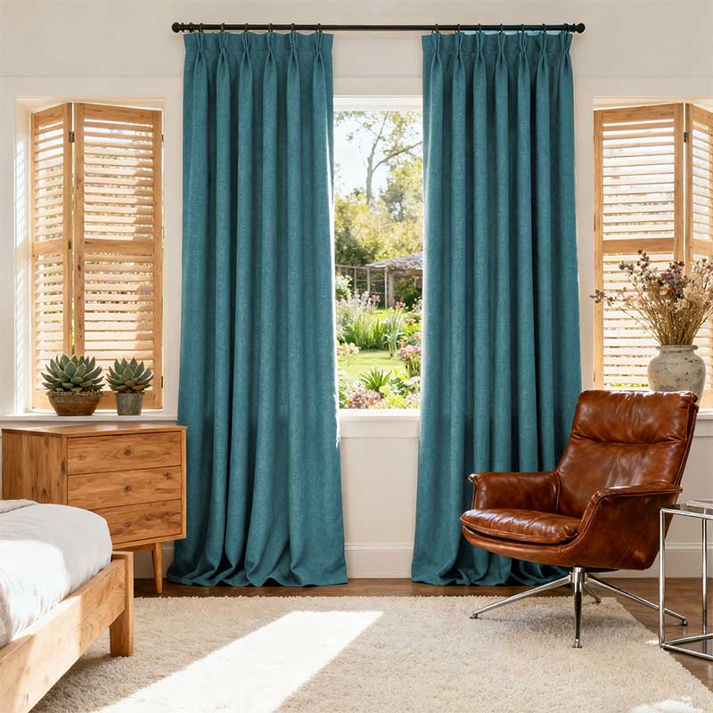 Curtainusa custom linen curtain blackout
