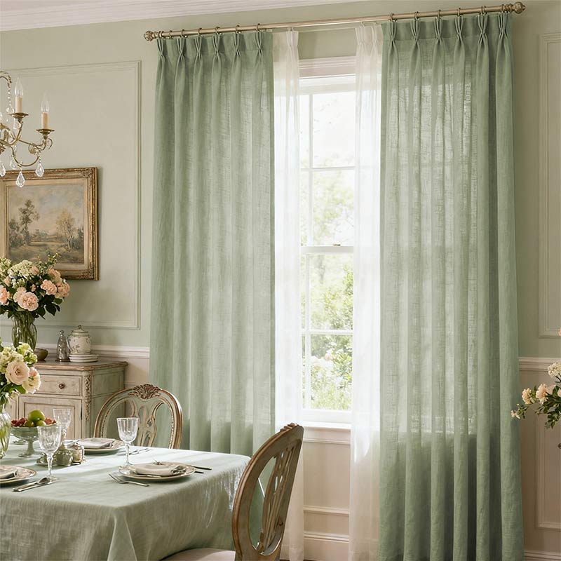 Curtainusa custom linen curtain  CU38-7