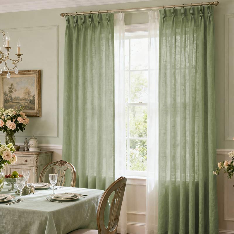 Curtainusa custom linen curtain  CU38-7