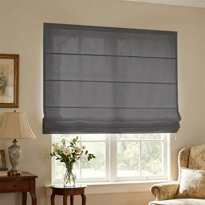Curtainusa Customized Linen 100% Full Blackout Curtains Shades