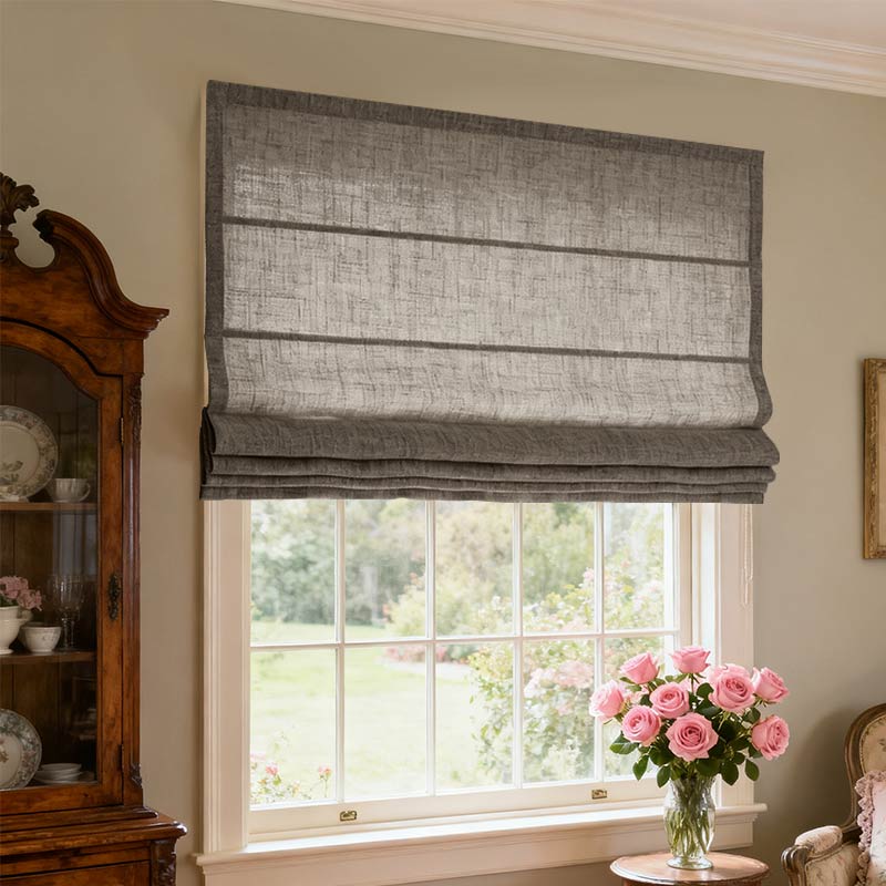 Curtainusa Customized Linen 100% Full Blackout Curtains Shades