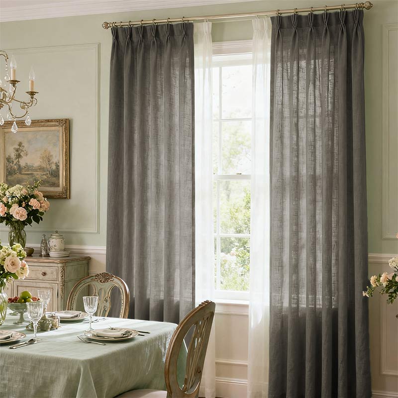 Curtainusa custom linen curtain  CU38-7