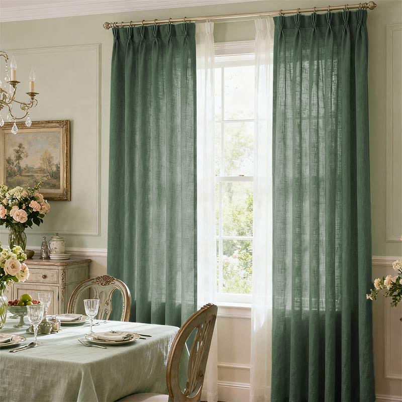 Curtainusa custom linen curtain  CU38-7